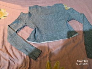 Stylish Grey Long Sleeve Top