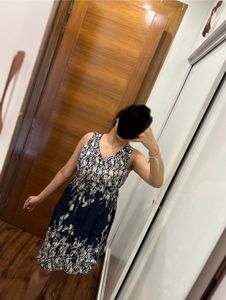 biba  Sleeveless V-Neck Printed Dress