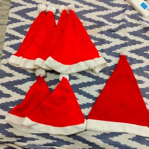 Combo Santa Caps Velvet Finish