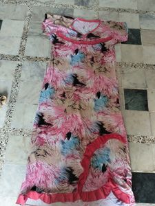 Night Gown Multicolour Stretchable Free Size