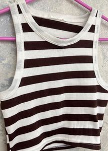Striped Cropped Tank Top