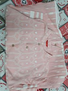 W Printed Open Up Kurta R Shrug