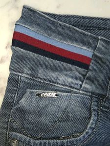 Distressed Denim Jeans.