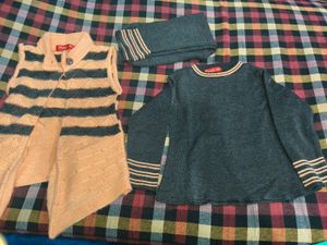 Cozy Knit Vest & Sweater Set