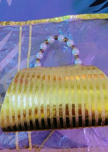 Bridal Hand Purse. Gold Colour ✨✨⚡