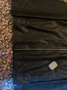 Classic Black Faux Leather Jacket