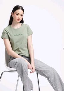 Olive Green "Influential" T-Shirt