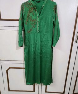 Festivities By Wishful W, Green Kurta