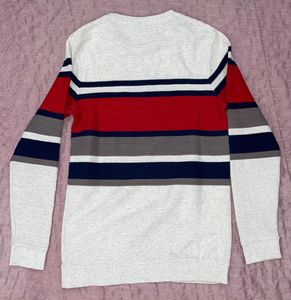 Men's Striped Long-Sleeve Sweater