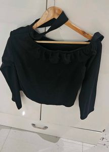 Black Off-Shoulder Top