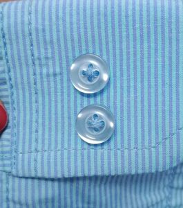 Men's Light Blue Striped  Shirt 42 size