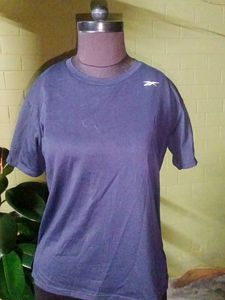 Reebok With Bra Attached  Inside T-Shirt - Navy