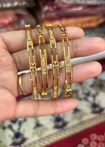 Elegant City Gold Bangles ✨