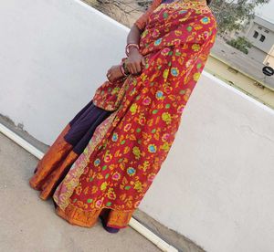 narayanpet half saree Withkalamkari Dupatta  Size