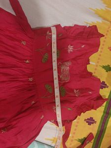 Beautiful Pink Embroidered Dress