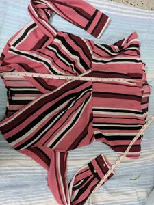 Chic Striped Long Sleeve Top