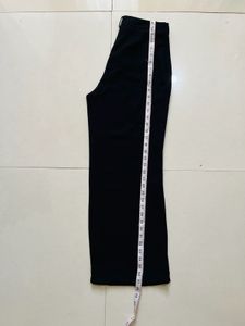 Black Pintuck Detail Trousers