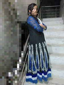 Long embroidered frock