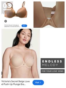 Victoria's Secret Beige Plunge Bra