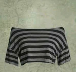 Striped Cropped T-Shirt