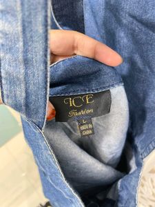 Imported Original Ice Denim Overall Dress ()