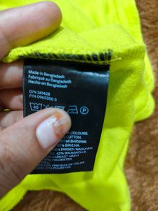H&amp;m  Lime Green Mini Dress