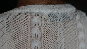 Sheer White Button-Up Cardigan