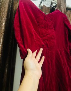 SALE🎉 Red Velvet Dress