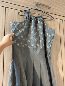 Boho Floral Halter Dress