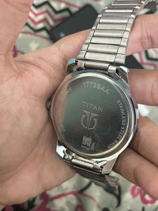 Elegant Stainless Steel Titan Watch