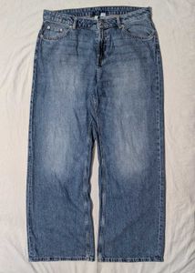 H&M Light Wash Wide Leg Jeans