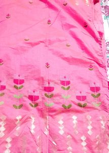 Beautiful Pink  silk Saree