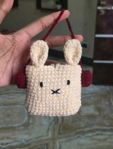 ✨ Handmade Crochet Bunny Earbuds Case 🐰| urgent s