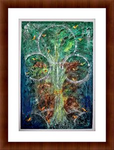 Vibrant Tree of Life Painting