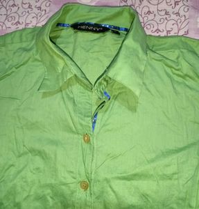 Green Button-Down Shirt