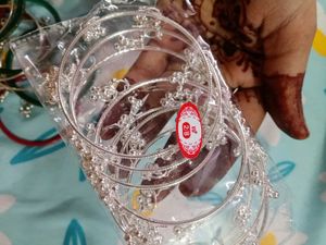 Elegant Silver Anklets with Bells