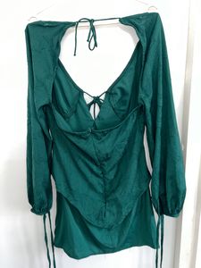 Green Flared Dress