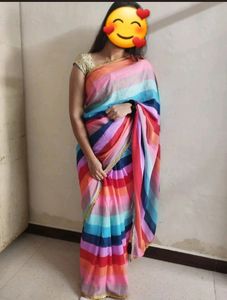 Sale Price 💥Aliya's Famous Multicolor Saree 💖