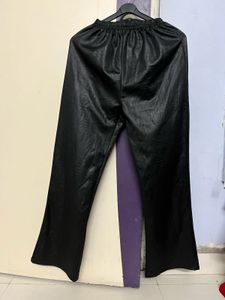 Faux Leather Flare Pants
