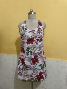 Floral Halter Neck Mini Dress