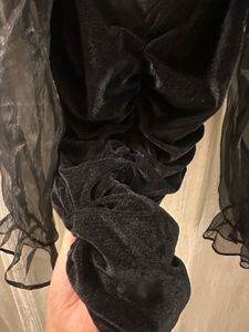 Elegant Black Velvet Dress