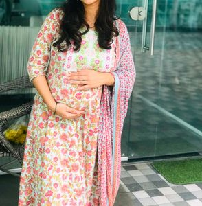 Floral anarkali kurta and  pant