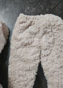 Adorable Fur Bunny Jacket and bottom