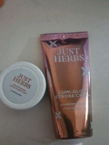 Just Herbs Lumi-Glow Strobe Cream &amp; Lip Balm