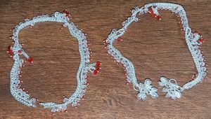 new Beautiful Anklets with Red Beads Payal