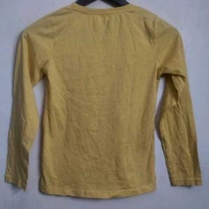 Classic Yellow Long Sleeve T-Shirt for kids
