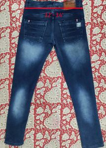 Men's Blue Distressed Jeans