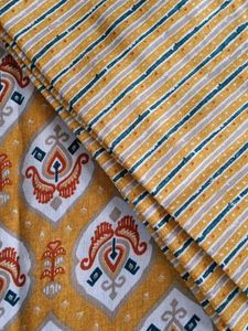 Stylish Yellow Printed Kurta Set