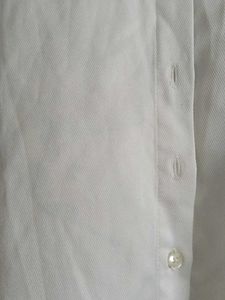 Chic White Lace Trimmed Shirt