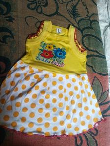 Girl's Yellow Tank Dress
